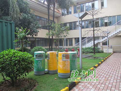 韶關(guān)物業(yè)分類玻璃鋼垃圾桶，提升社區(qū)好環(huán)境。